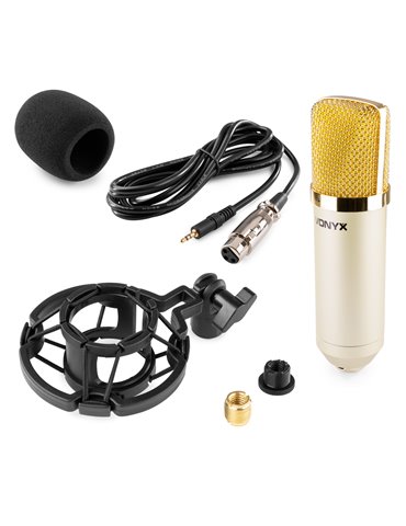 CM400C Microfono de estudio de condensador Champán 2
