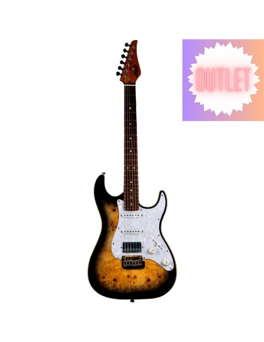 Guitarra Eléctrica Jet JS450-QTBR Transparent Brown