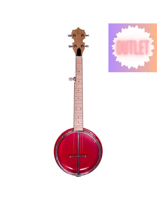 Banjolele 5 cuerdas Bones BB500-R Rojo