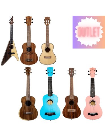 Pack Liquidación 7 Ukeleles Bones 30%