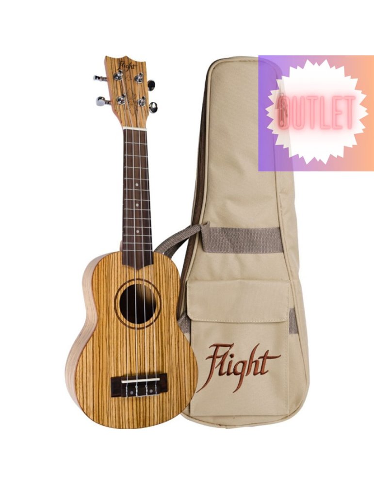 Ukelele Soprano Flight DUS-322 Designer Zebrano