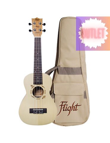 Ukelele Concert Flight DUC-325 Designer Zebrano