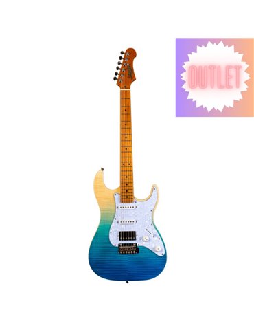 Guitarra Eléctrica Jet JS450-TBL-HSS Transparent Blue