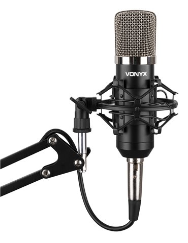 CMS400 Conjunto Estudio / Micro de condensor con soporte y paravientos 2