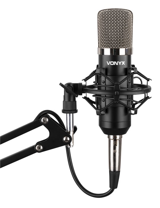 CMS400 Conjunto Estudio / Micro de condensor con soporte y paravientos