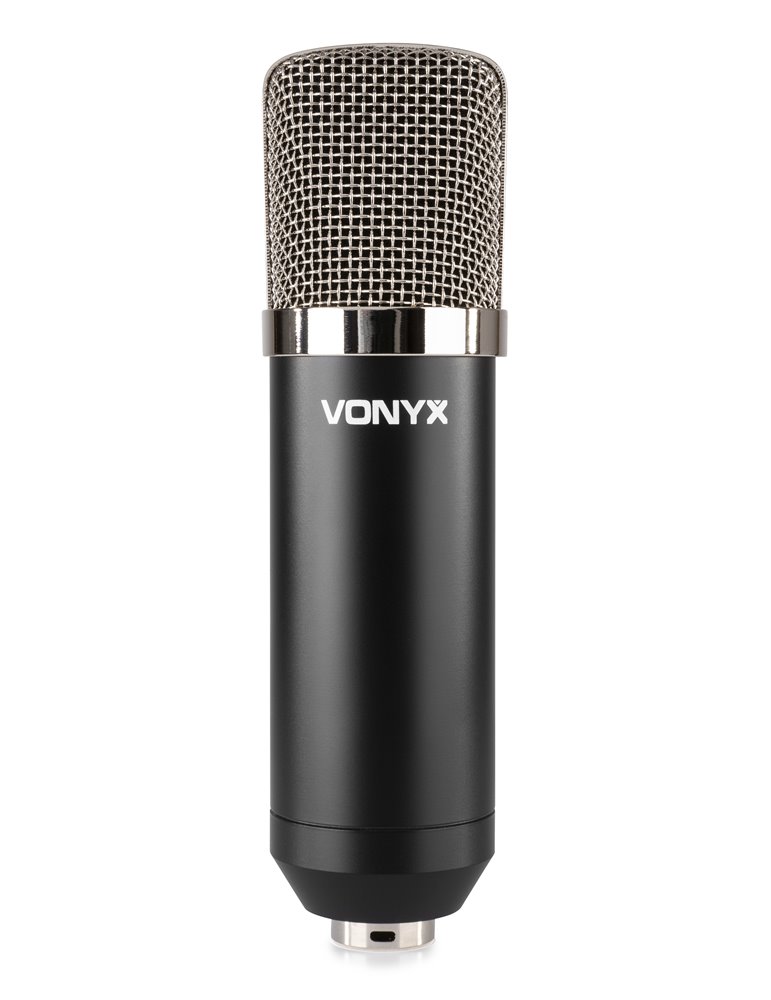 CMS400 Conjunto Estudio / Micro de condensor con soporte y paravientos