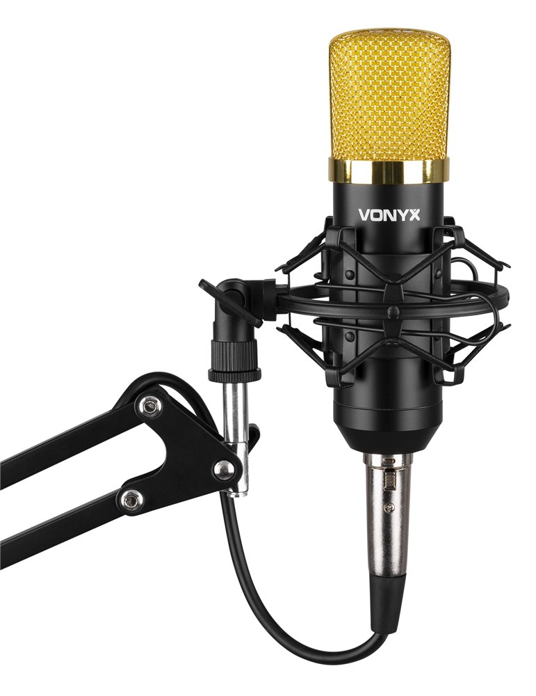 CMS400B Conjunto Estudio / Micro de condensor con soporte y paravientos