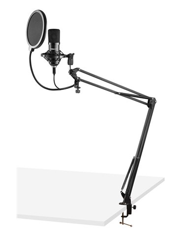 CMS300B Micrófono de estudio Set USB Negro