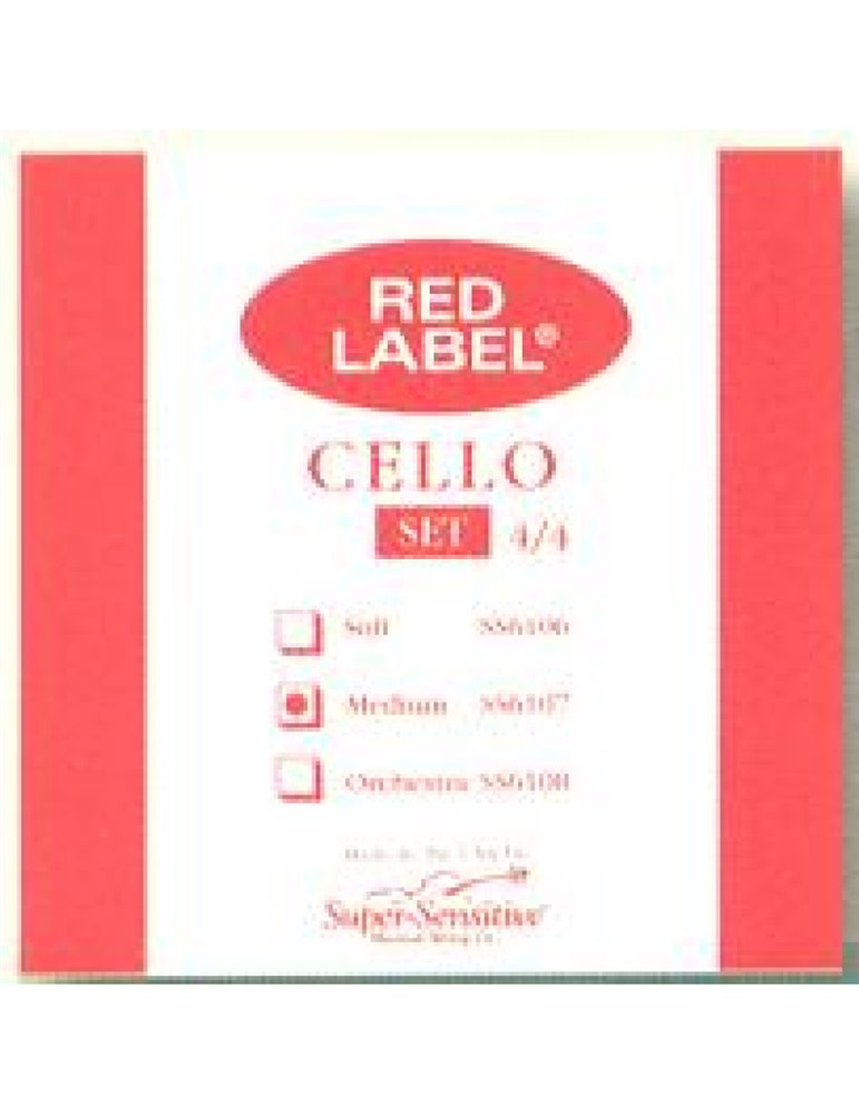 Cuerda 2ª Cello Super-Sensitive Red Label 612
