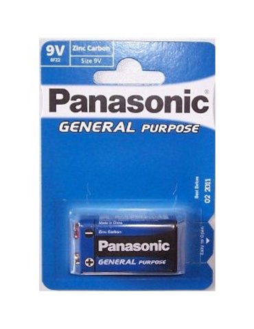 Blister 1 Pila Petaca Alkalina Panasonic 9V. 6LR61