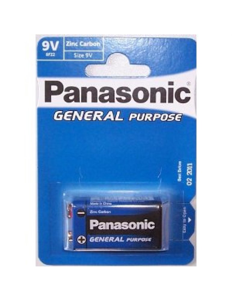 Blister 1 Pila Petaca Alkalina Panasonic 9V. 6LR61