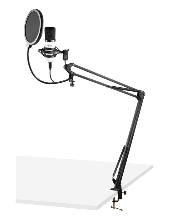 CMS300W Micrófono de estudio Set USB Blanco