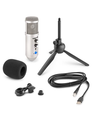 CM320S Micrófono estudio USB Titanio con Echo 2