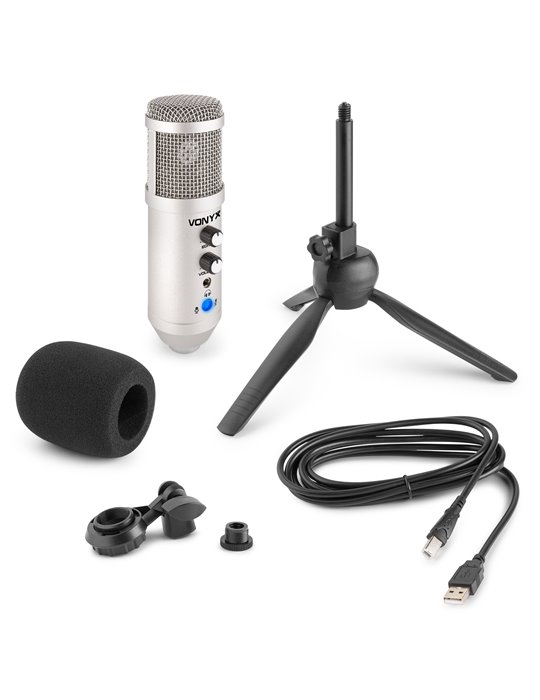 CM320S Micrófono estudio USB Titanio con Echo