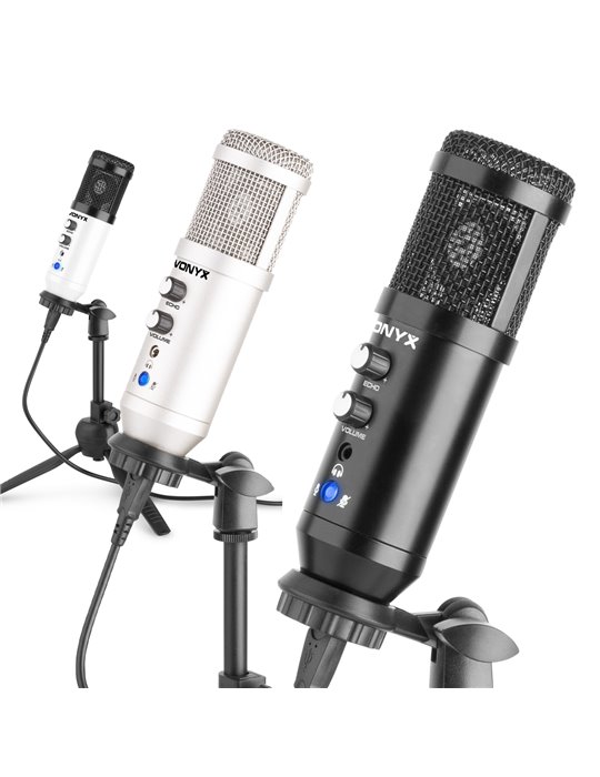 CM320S Micrófono estudio USB Titanio con Echo