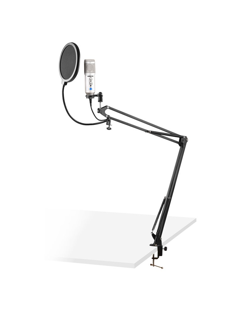 CMS320S Kit de micrófono estudio USB Titanio con Echo