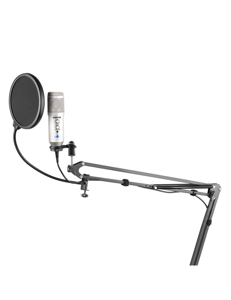 CMS320S Kit de micrófono estudio USB Titanio con Echo
