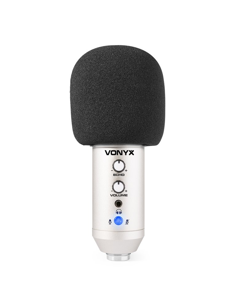 CMS320S Kit de micrófono estudio USB Titanio con Echo