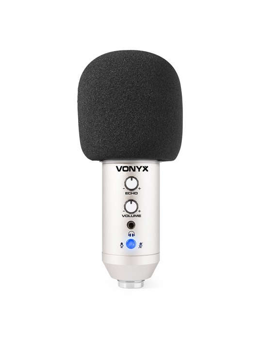 CMS320S Kit de micrófono estudio USB Titanio con Echo
