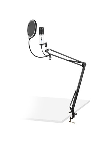 CMS320W Kit de micrófono estudio USB Blanco con Echo