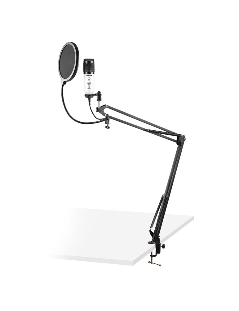 CMS320W Kit de micrófono estudio USB Blanco con Echo