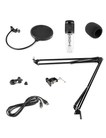 CMS320W Kit de micrófono estudio USB Blanco con Echo 2