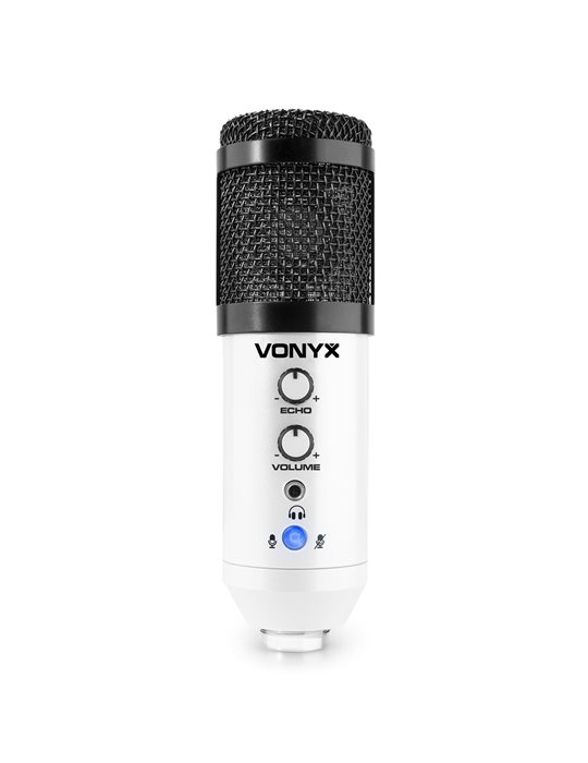 CMS320W Kit de micrófono estudio USB Blanco con Echo