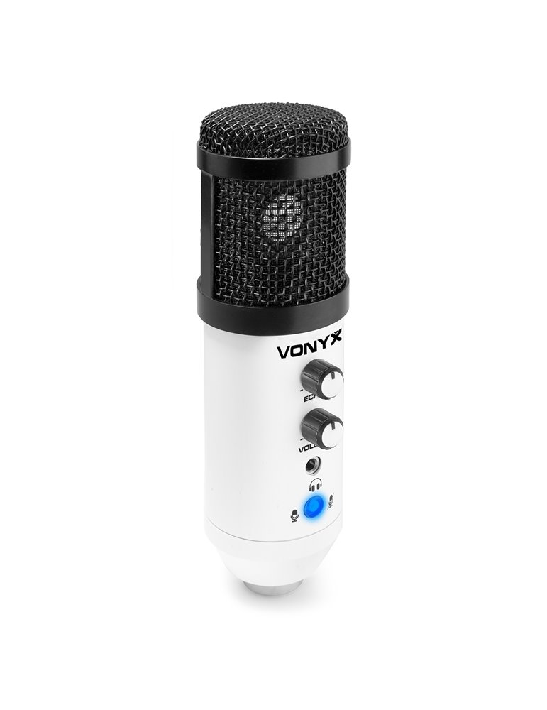 CMS320W Kit de micrófono estudio USB Blanco con Echo