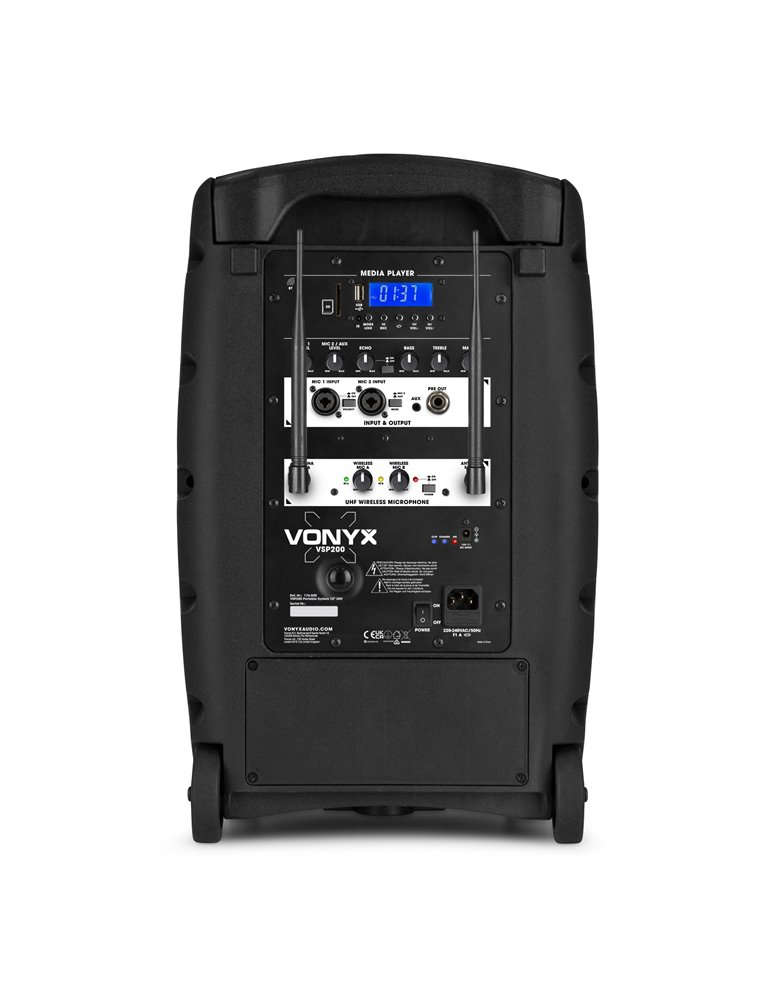 VSP200 Sistema portátil de sonido 10”