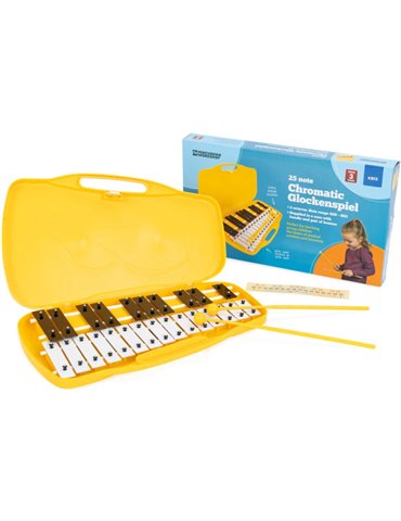 Carrillón Percussion Plus Workshop KB13 Amarillo 25 Teclas Cromadas/Ne