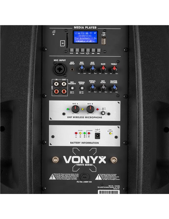 Verve46 Sistema portátil de Sonido 15”
