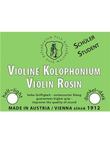 Resina violín Petz 5362 Student Claro