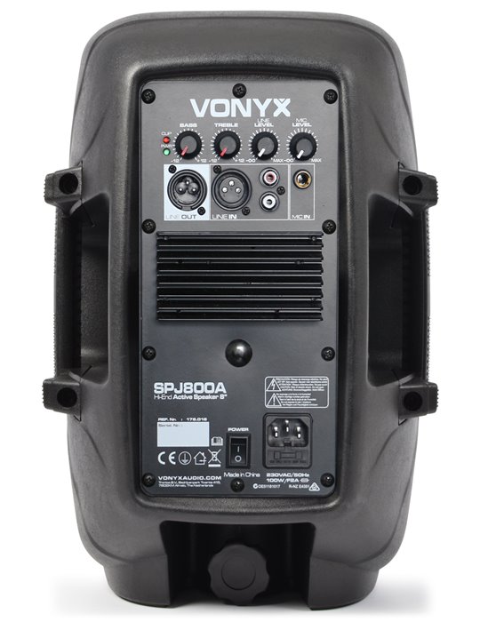 SPJ-800A Bafle Activo Hi-End 8" 200W 