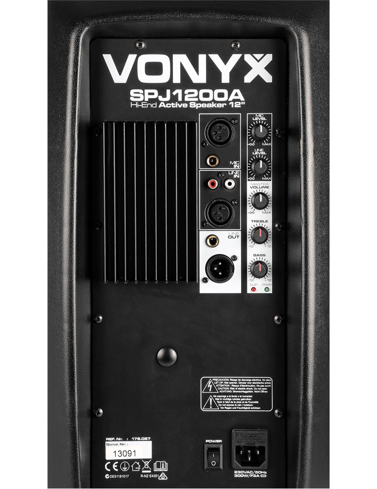 SPJ-1200A Bafle Activo Hi-End 12" 600W 