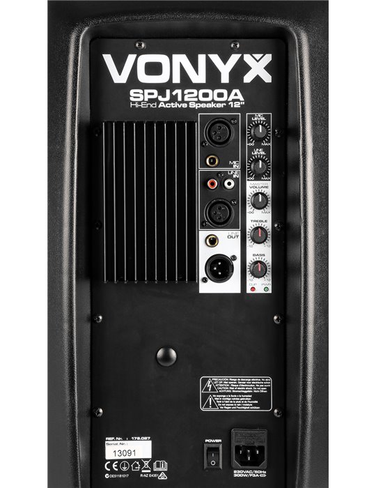 SPJ-1200A Bafle Activo Hi-End 12" 600W 