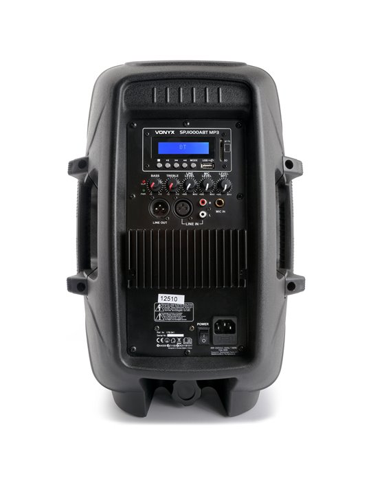 SPJ-1000ABT MP3 Bafle Activo Hi-End BT 10" 400W 