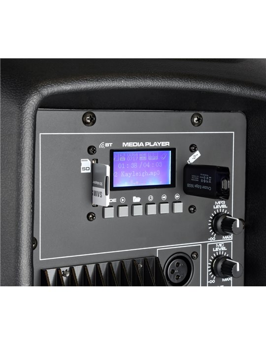 SPJ-1200ABT MP3 Bafle Activo Hi-End BT 12" 600W 