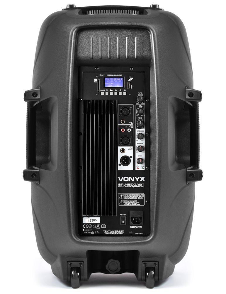 SPJ-1500ABT MP3 Bafle Activo Hi-End BT 15" 800W 