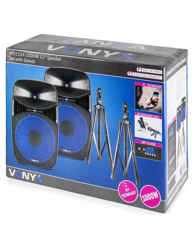 VPS122A Set Plug & Play 800W con tripodes