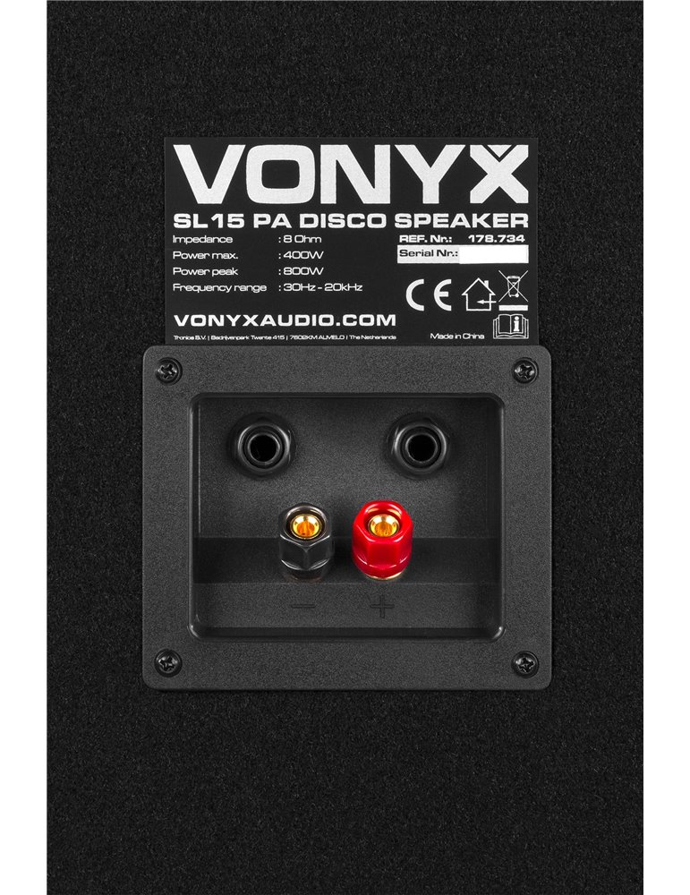 SL15 Caja acustica disco 15"/38cm 800W