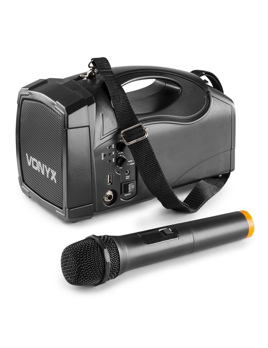 ST014 Megafono con micro inalambrico y bateria UHF