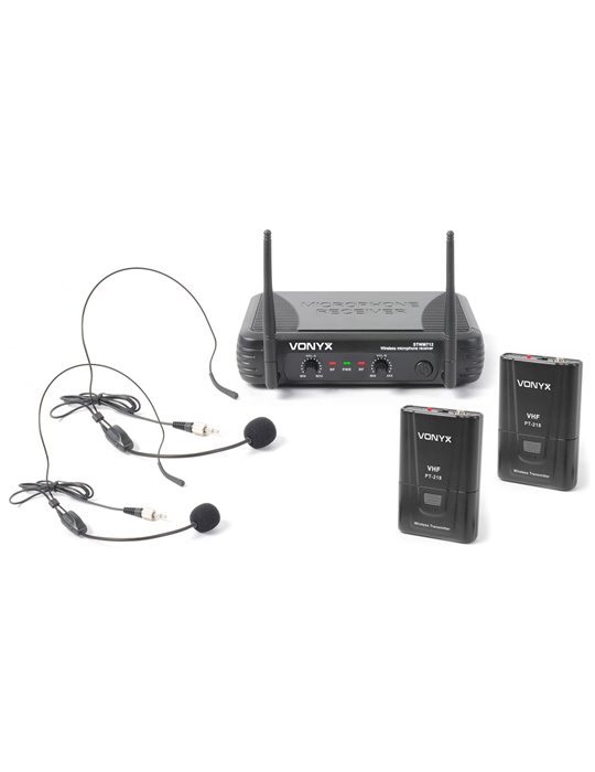 STWM712H Micro Inalambrico 2 Canales VHF doble cabeza