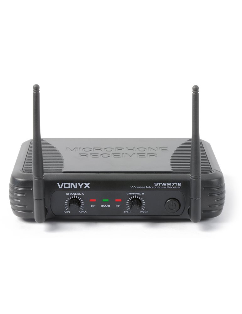 STWM712 MIcrofono VHF 2 canales diversity
