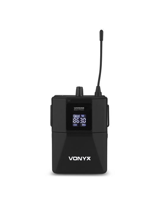 WM552B Micrófono de petaca inalámbrico UHF dual plug-and-play