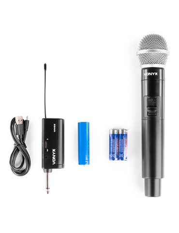 WM55 Micrófono inalámbrico Plug-and-Play UHF 2