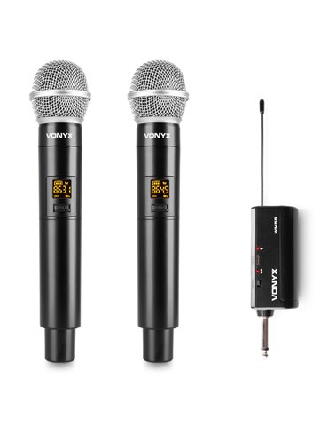 WM552 Micrófono inalámbrico UHF dual Plug-and-Play 