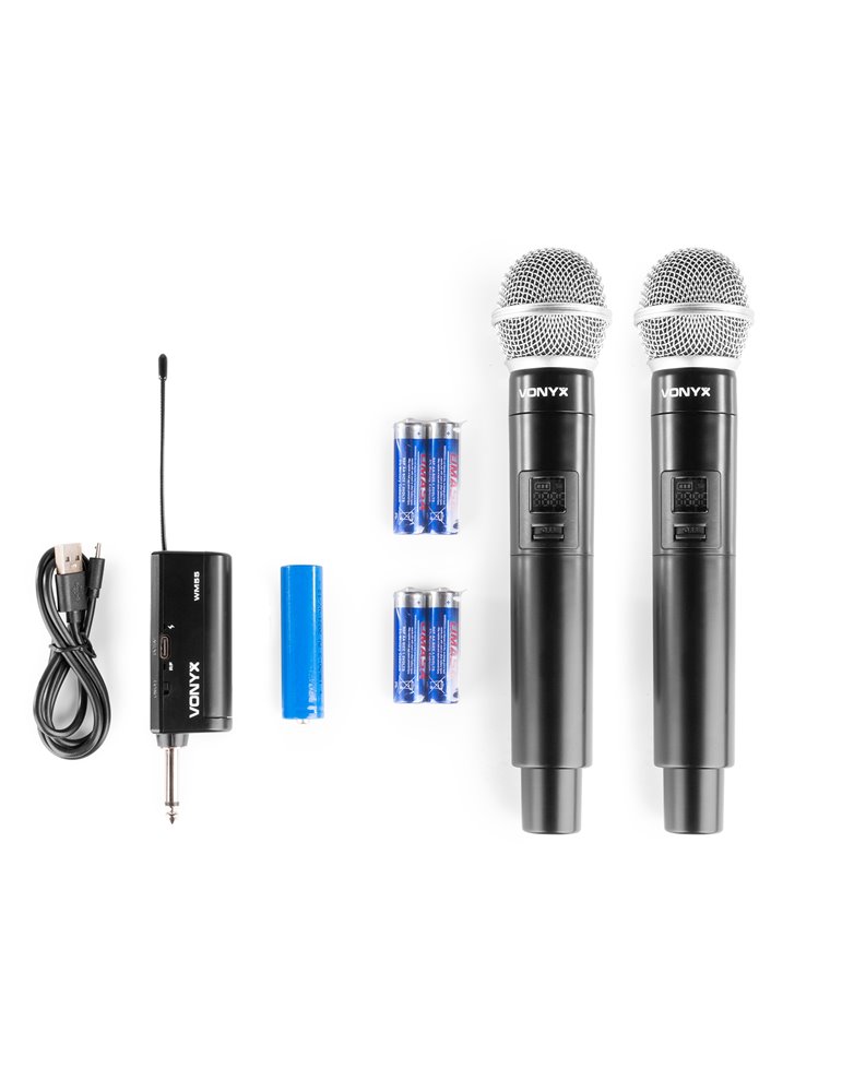WM552 Micrófono inalámbrico UHF dual Plug-and-Play 