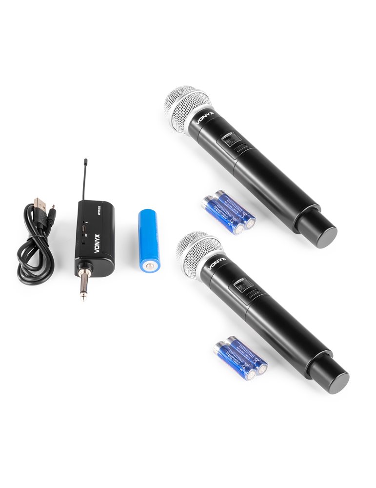 WM552 Micrófono inalámbrico UHF dual Plug-and-Play 