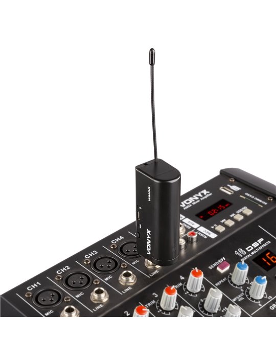 WM552 Micrófono inalámbrico UHF dual Plug-and-Play 