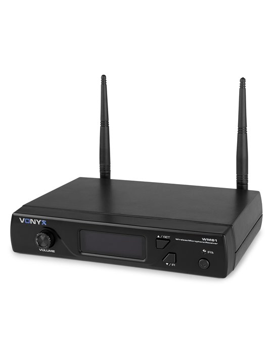 WM61 Micrófono inalámbrico UHF 16Ch con 1 micrófono de mano